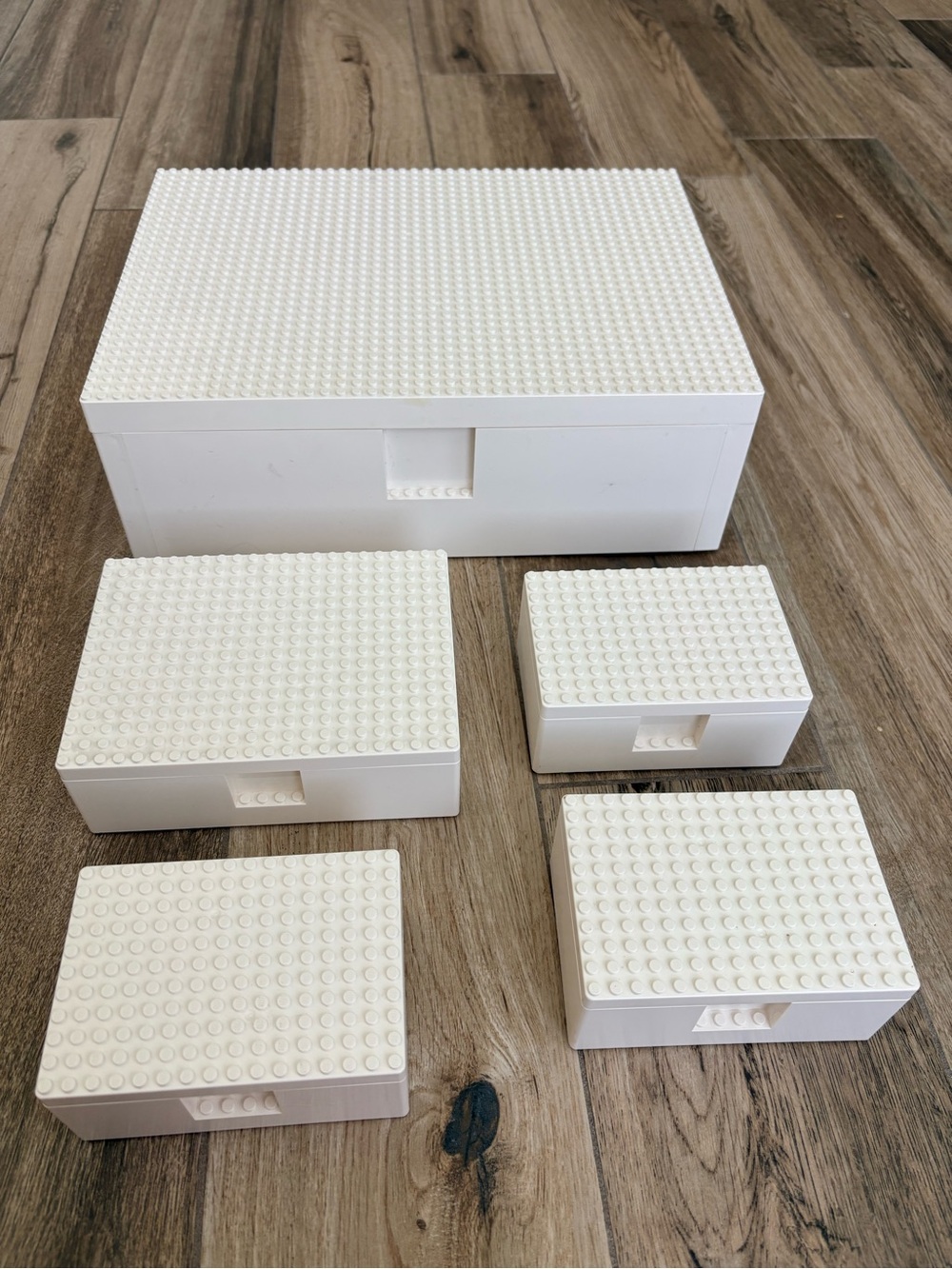 LEGO IKEA BYGGLEK® 5 Boxes with Lids Large, Medium & Small Boxes